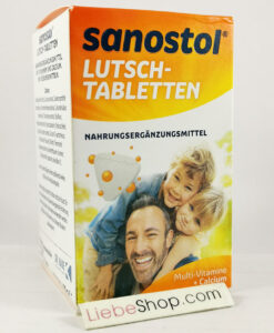 Viên ngậm Sanostol Lutsch-Tabletten bổ sung Canxi và Multi-Vitamin, 75 viên