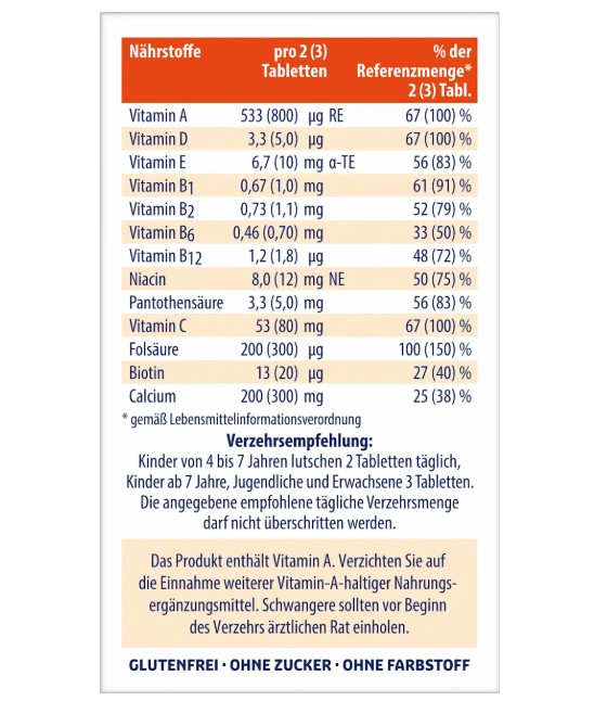 Viên ngậm Sanostol Lutsch-Tabletten bổ sung Canxi và Multi-Vitamin, 75 viên Viên ngậm Sanostol Lutsch-Tabletten bổ sung Canxi và Multi-Vitamin, 75 viên