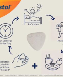 Viên ngậm Sanostol Lutsch-Tabletten bổ sung Canxi và Multi-Vitamin, 75 viên