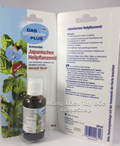 Tinh dầu bạc hà DAS gesunde PLUS Japanisches Heilpflanzenöl, 30 ml