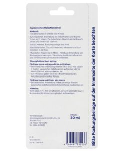 Tinh dầu bạc hà Mivolis Japanisches Heilpflanzenöl, 30 ml