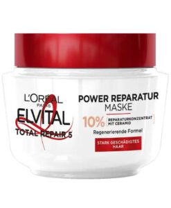 Kem ủ tóc Loreal Paris Elvital Total Repair 5 Reparatur-Maske phục hồi tóc hư tổn, 300 ml