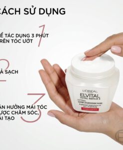 Kem ủ tóc Loreal Paris Elvital Total Repair 5 Reparatur-Maske phục hồi tóc hư tổn, 300 ml