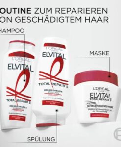 Kem ủ tóc Loreal Paris Elvital Total Repair 5 Reparatur-Maske phục hồi tóc hư tổn, 300 ml