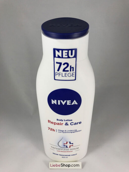 Sữa dưỡng thể Nivea Body Lotion Repair & Care 72h, 400 ml - cho da rất khô