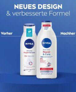 Sữa dưỡng thể Nivea Body Lotion Repair &Care 72h, 400 ml