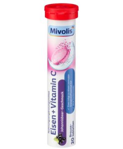 Viên sủi bổ sung sắt và vitamin C Mivolis Eisen+ Vitamin C, 20 viên