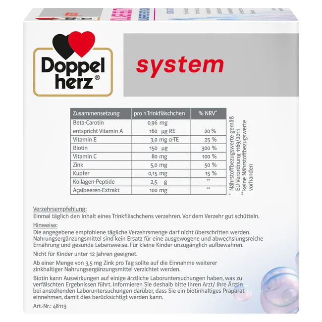 Collagen thủy phân Doppelherz system KOLLAGEN BEAUTY, 30x25ml Collagen thủy phân Doppelherz system KOLLAGEN BEAUTY, 30x25ml