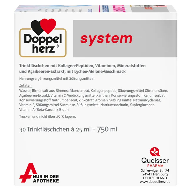 Collagen thủy phân Doppelherz system KOLLAGEN BEAUTY, 30x25ml Collagen thủy phân Doppelherz system KOLLAGEN BEAUTY, 30x25ml