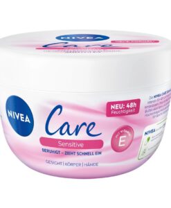 Kem dưỡng ẩm Nivea Care Sensitive chống khô da nứt nẻ cho da nhạy cảm, 200ml