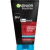 Sữa rửa mặt Garnier Hautklar 3in1 Anti-Mitesser trị mụn đầu đen, 150 ml