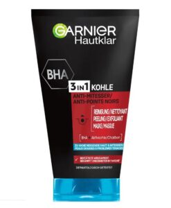 Sữa rửa mặt Garnier Hautklar 3in1 Anti-Mitesser trị mụn đầu đen, 150 ml