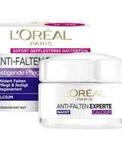 Kem dưỡng da Loreal Anti-Falten Experte 55+ giảm nếp nhăn tái tạo da ban đêm, 50ml