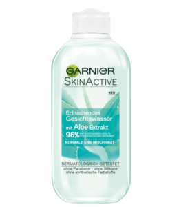 Nước hoa hồng Garnier Skin Active Erfrischendes Gesichtswasser Aloe Extrak cho da thường và hỗn hợp, 200 ml