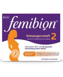 Vitamin tổng hợp cho bà bầu FEMIBION 2 Schwangerschaft - cho bà bầu từ tuần thứ 13, hộp dùng 8 tuần (2x56 viên)