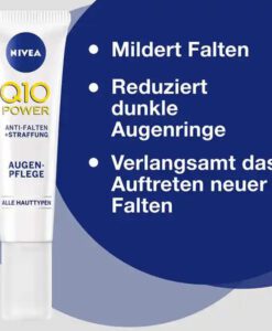 Kem dưỡng mắt NIVEA Q10 POWER Anti-Falten Augenpflege, 15 ml