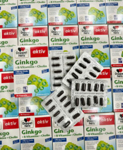 Viên uống bổ não Doppelherz Ginkgo + B-Vitamine + Cholin, 40 viên