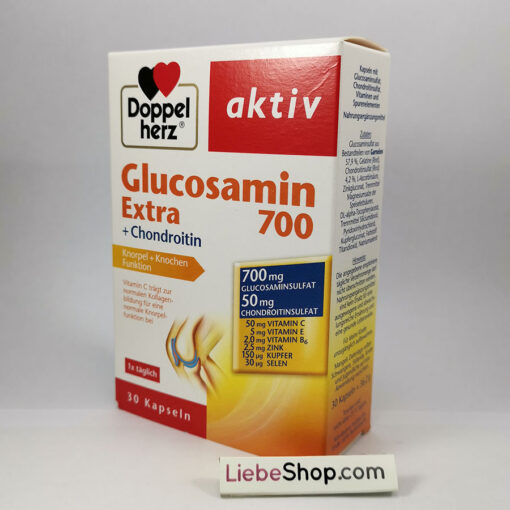 Viên uống bổ sụn khớp Doppelherz Glucosamin 700 Extra + Chondroitin, 30 viên