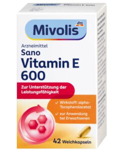 Viên uống Mivolis Sano Vitamin E 600, 42 viên