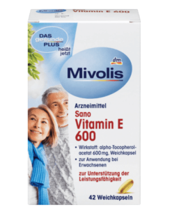 Viên uống Mivolis Sano Vitamin E 600, 42 viên