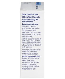 Viên uống Mivolis Sano Vitamin E 600, 42 viên