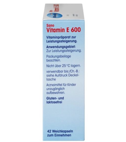 Viên uống Mivolis Sano Vitamin E 600, 42 viên