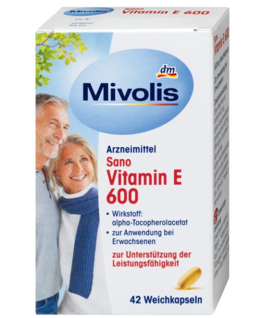 Viên uống Mivolis Sano Vitamin E 600, 42 viên