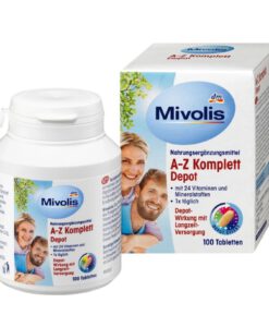 Vitamin tổng hợp Mivolis A-Z Depot bổ sung 24 vitamin và khoáng chất, 100 viên