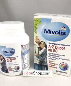 Vitamin tổng hợp Mivolis A-Z Depot ab50 cho người trên 50 tuổi, 100 viên