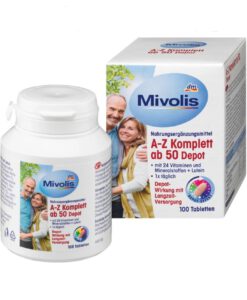 Vitamin tổng hợp Mivolis A-Z Depot ab50 cho người trên 50 tuổi, 100 viên