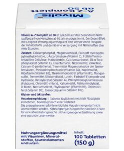 Vitamin tổng hợp Mivolis A-Z Depot ab50 cho người trên 50 tuổi, 100 viên