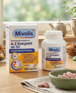 Vitamin tổng hợp Mivolis A-Z Depot ab50 cho người trên 50 tuổi, 100 viên