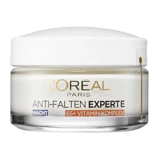 Kem dưỡng da Loreal Nachtcreme Anti-Falten Experte 65+ mờ nám giảm nếp nhăn ban đêm, 50ml