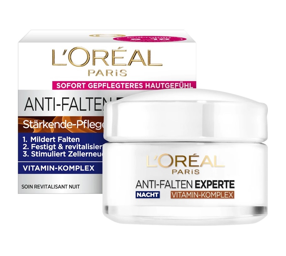 Kem dưỡng da Loreal Nachtcreme Anti-Falten Experte 65+ mờ nám giảm nếp nhăn ban đêm, 50ml Kem dưỡng da Loreal Nachtcreme Anti-Falten Experte 65+ mờ nám giảm nếp nhăn ban đêm, 50ml