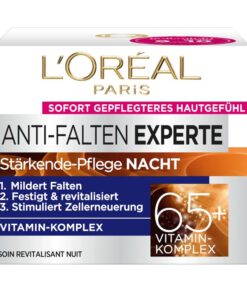 Kem dưỡng da Loreal Nachtcreme Anti-Falten Experte 65+ mờ nám giảm nếp nhăn ban đêm, 50ml