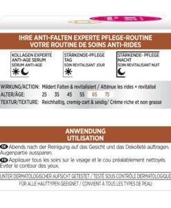 Kem dưỡng da Loreal Nachtcreme Anti-Falten Experte 65+ mờ nám giảm nếp nhăn ban đêm, 50ml