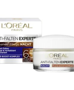 Kem dưỡng da Loreal Nachtcreme Anti-Falten Experte 65+ mờ nám giảm nếp nhăn ban đêm, 50ml