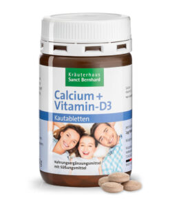 Viên nhai Sanct Bernhard Calcium + Vitamin-D3 bổ sung canxi và vitamin D3, 150 viên