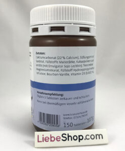 Viên nhai Sanct Bernhard Calcium+Vitamin-D3 bổ sung canxi và vitamin D3, 150 viên