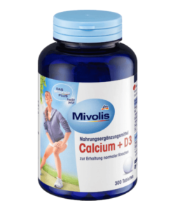 Viên uống bổ sung canxi Mivolis Calcium + D3, 300 viên