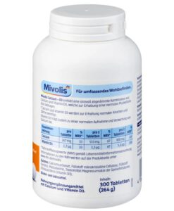 Viên uống bổ sung canxi Mivolis Calcium + D3, 300 viên