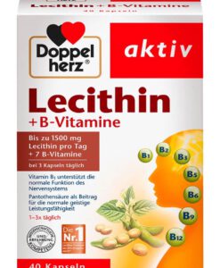 Viên uống Doppelherz aktiv Lecithin + B-Vitamine, 40 viên