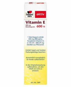 Viên uống Doppelherz aktiv Vitamin E 600 N, 80 viên