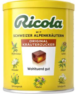 Kẹo thảo dược Ricola chweizer Kräuterzucker giảm ho, khàn giọng, 250g