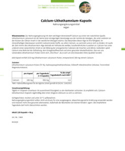 Viên uống Sanct Bernhard Calcium Lithothamnium bổ sung canxi từ tảo biển, 120 viên