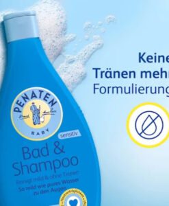 Tắm gội Penaten Bad & Shampoo cho trẻ sơ sinh và trẻ em, 400ml