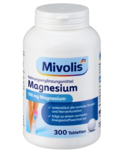 Viên uống bổ sung magie Mivolis Magnesium, 300 viên