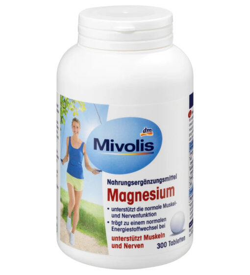 Viên uống bổ sung magie Mivolis Magnesium, 300 viên