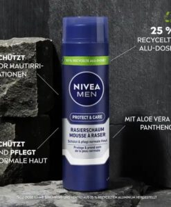 Bọt cạo râu NIVEA MEN Rasierschaum Protect & Care cho da thường, 200 ml