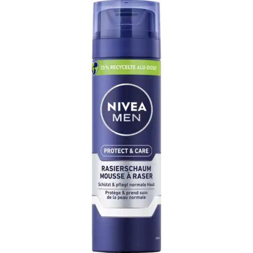 Bọt cạo râu NIVEA MEN Rasierschaum Protect & Care cho da thường, 200 ml